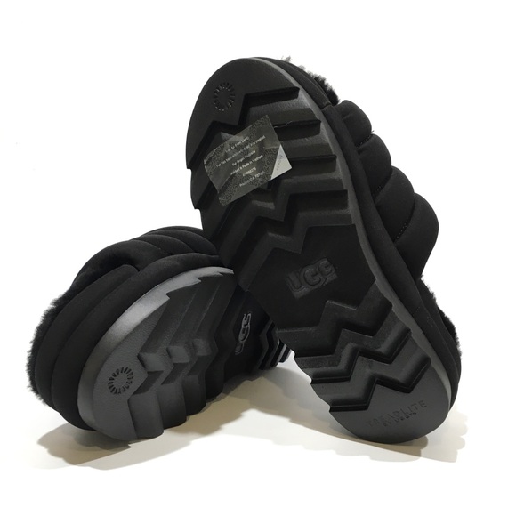 UGG Maxi Slide Platform Puffer Sandals -Black -Women’s US 7 -NEW - Picture 7 of 7